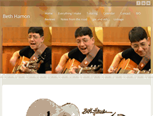 Tablet Screenshot of beth-hamon-music.com